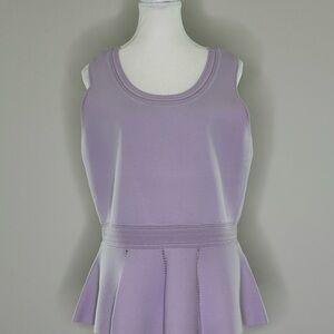 White House Black Market Lavender Knit Top